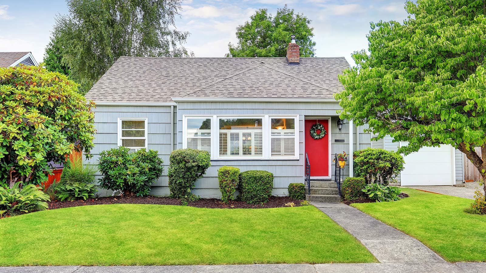 Exterior of small American house